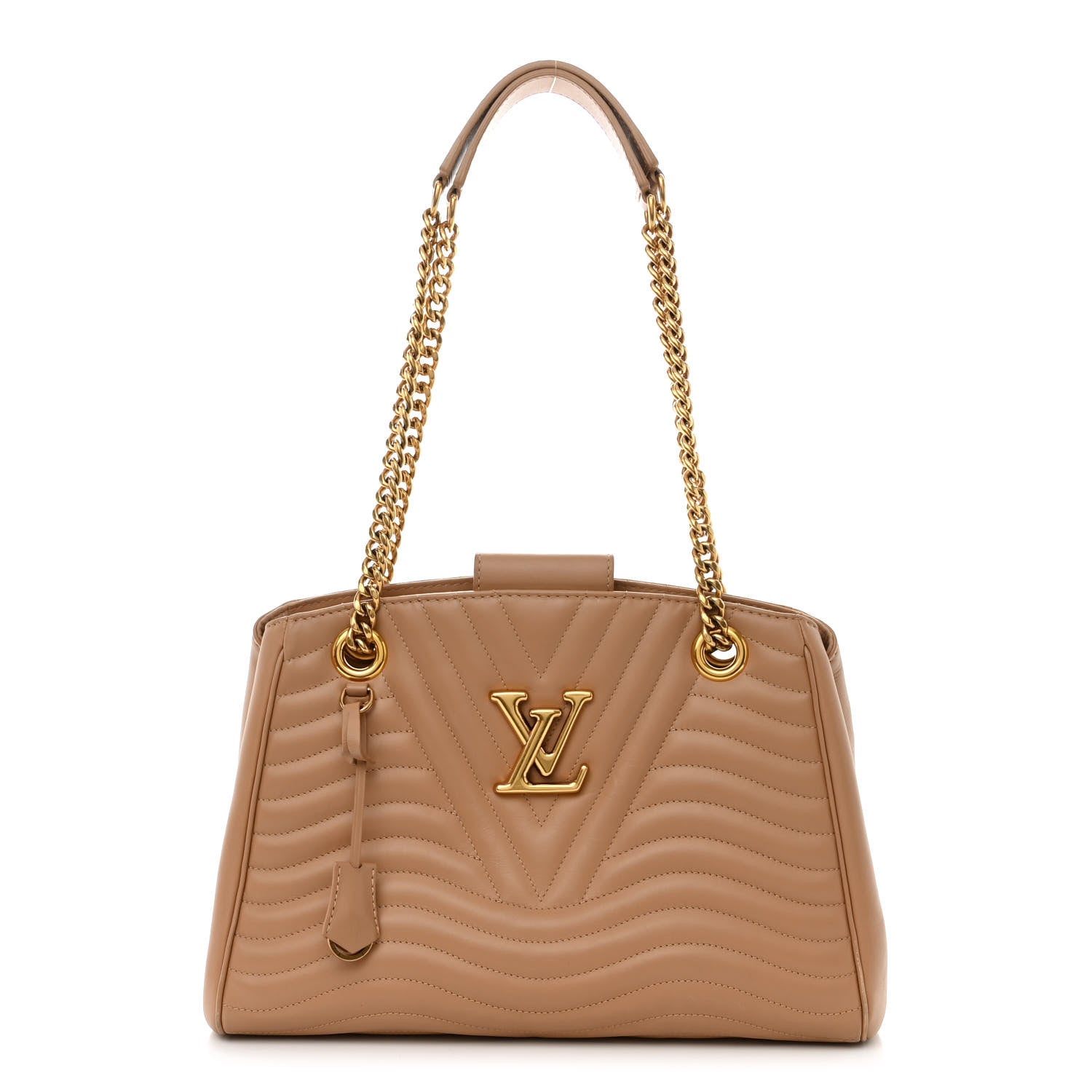 Louis Vuitton Calfskin New Wave Chain Tote Noisette 1 of 14