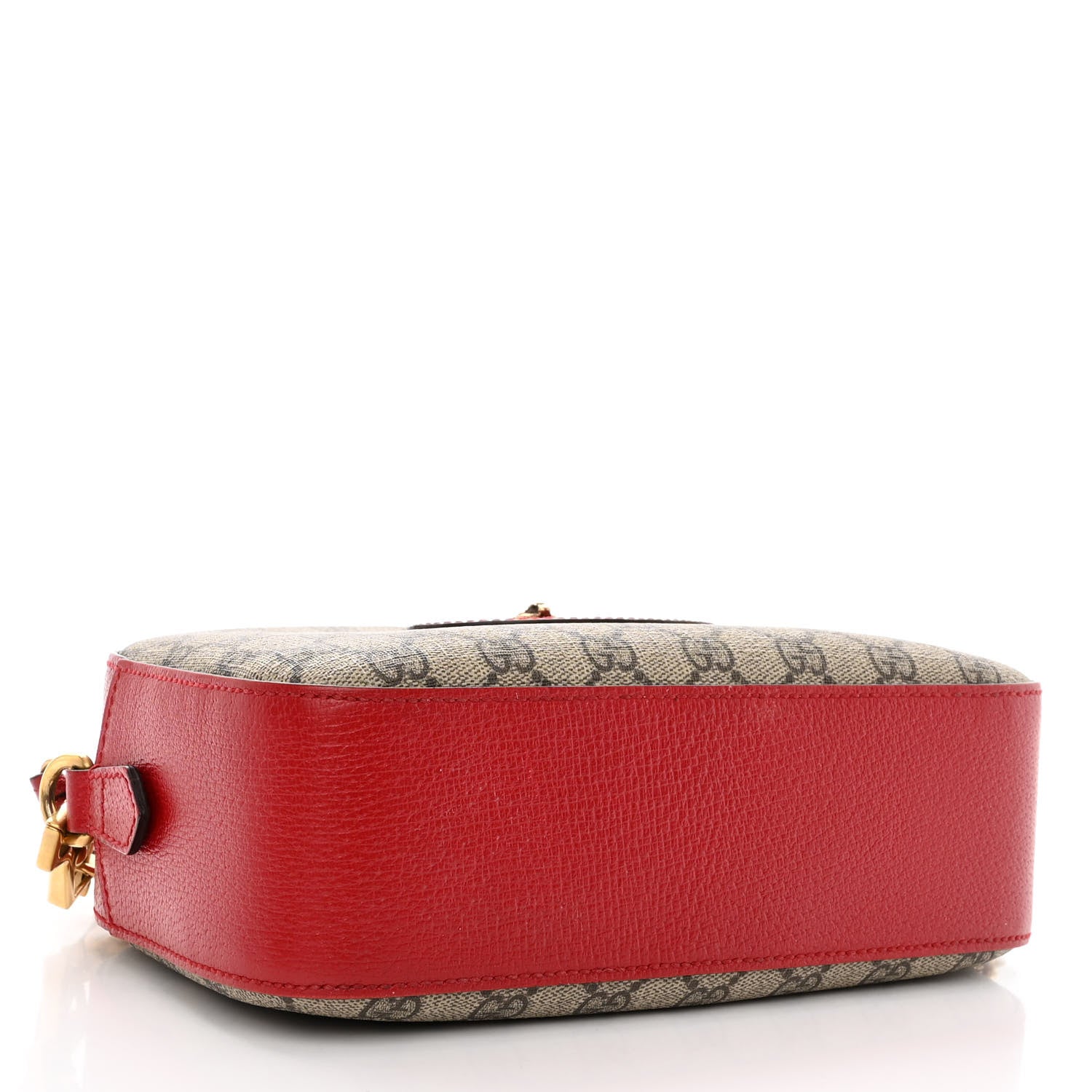 Gucci GG Supreme Monogram Web Neo Vintage Shoulder Bag Beige Red 4 of 10