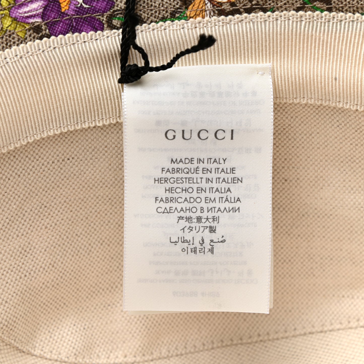 GG Supreme Monogram Flora Fedora Hat M Red