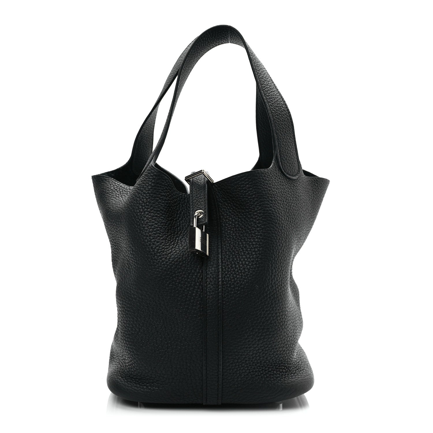 Hermes Taurillon Clemence Picotin Lock 22 MM Black 1 of 8