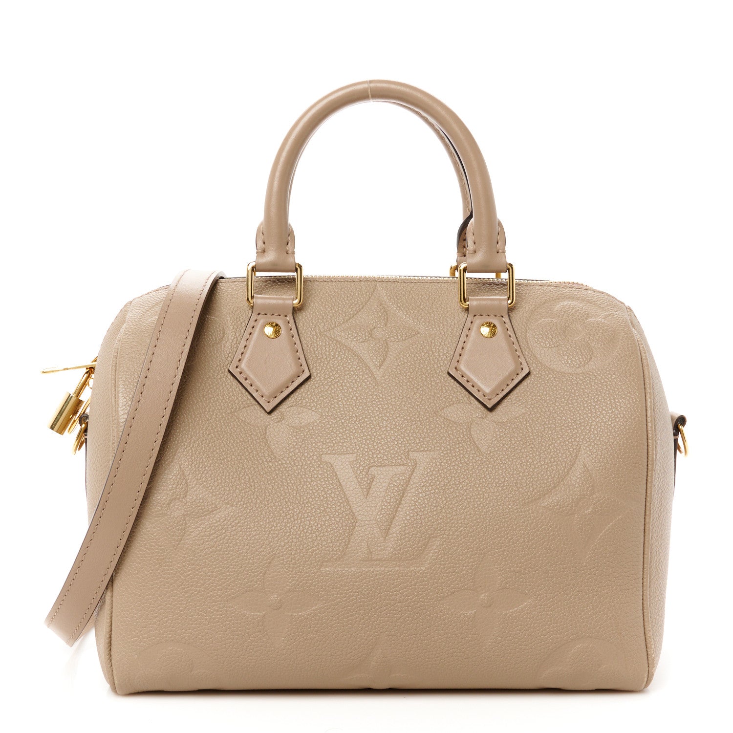 Louis Vuitton Empreinte Monogram Giant Speedy Bandouliere 25 Tourterelle 1 of 9
