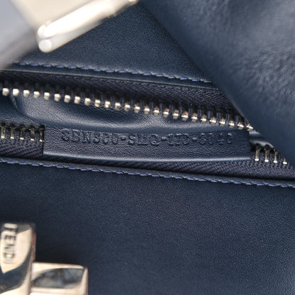 Fendi Vitello Tahiti Burro Large Peekaboo Iconic Essentially Satchel Ardesia Dark Blue 7 of 12