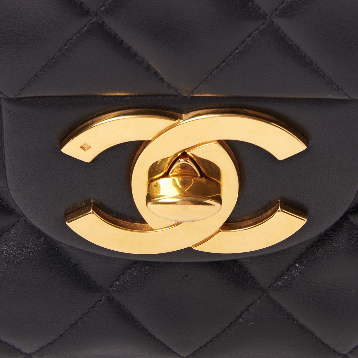Chanel Lambskin Quilted XL Jumbo Single Flap Black 8 of 10