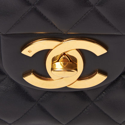 Chanel Lambskin Quilted XL Jumbo Single Flap Black 8 of 10