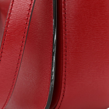 Gucci Shangai Calfskin Small Classic Bamboo Top Handle Bag Romantic Cerise 14 of 16