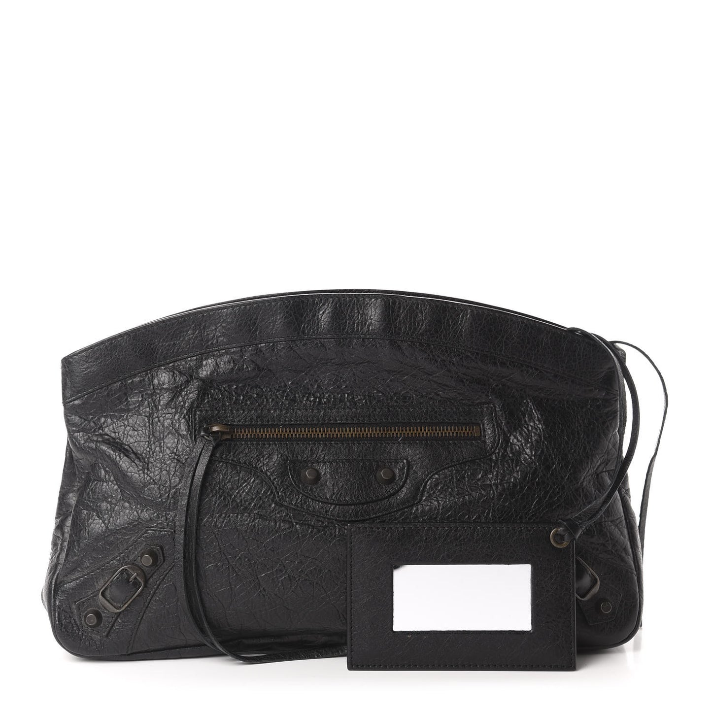 Agneau Classic Hardware Premier Clutch Black