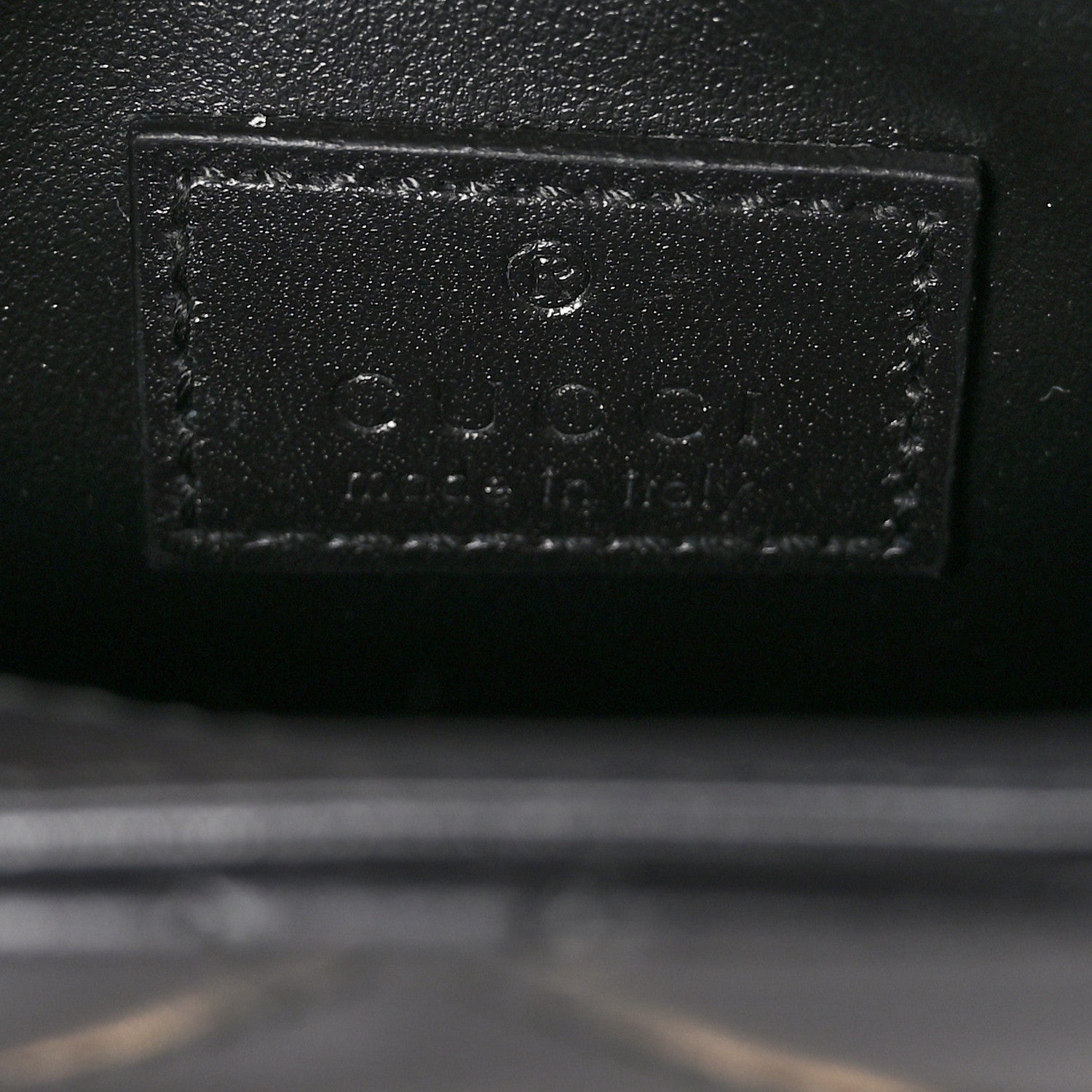 Gucci Calfskin Quilted Mini Deco Shoulder Bag Black 6 of 10