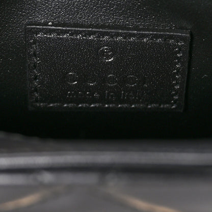 Gucci Calfskin Quilted Mini Deco Shoulder Bag Black 6 of 10