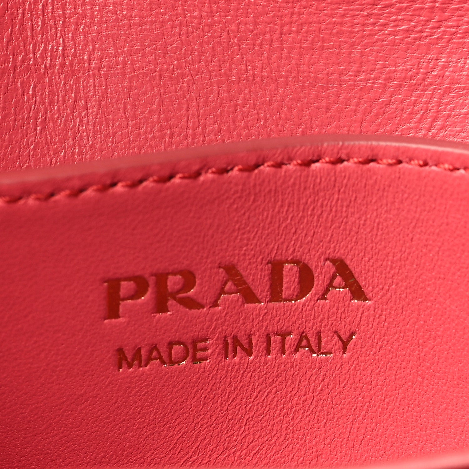 Prada Saffiano Cuir Bi-Color Small Double Handle Bag Pesca Tamaris