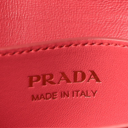 Prada Saffiano Cuir Bi-Color Small Double Handle Bag Pesca Tamaris 6 of 9