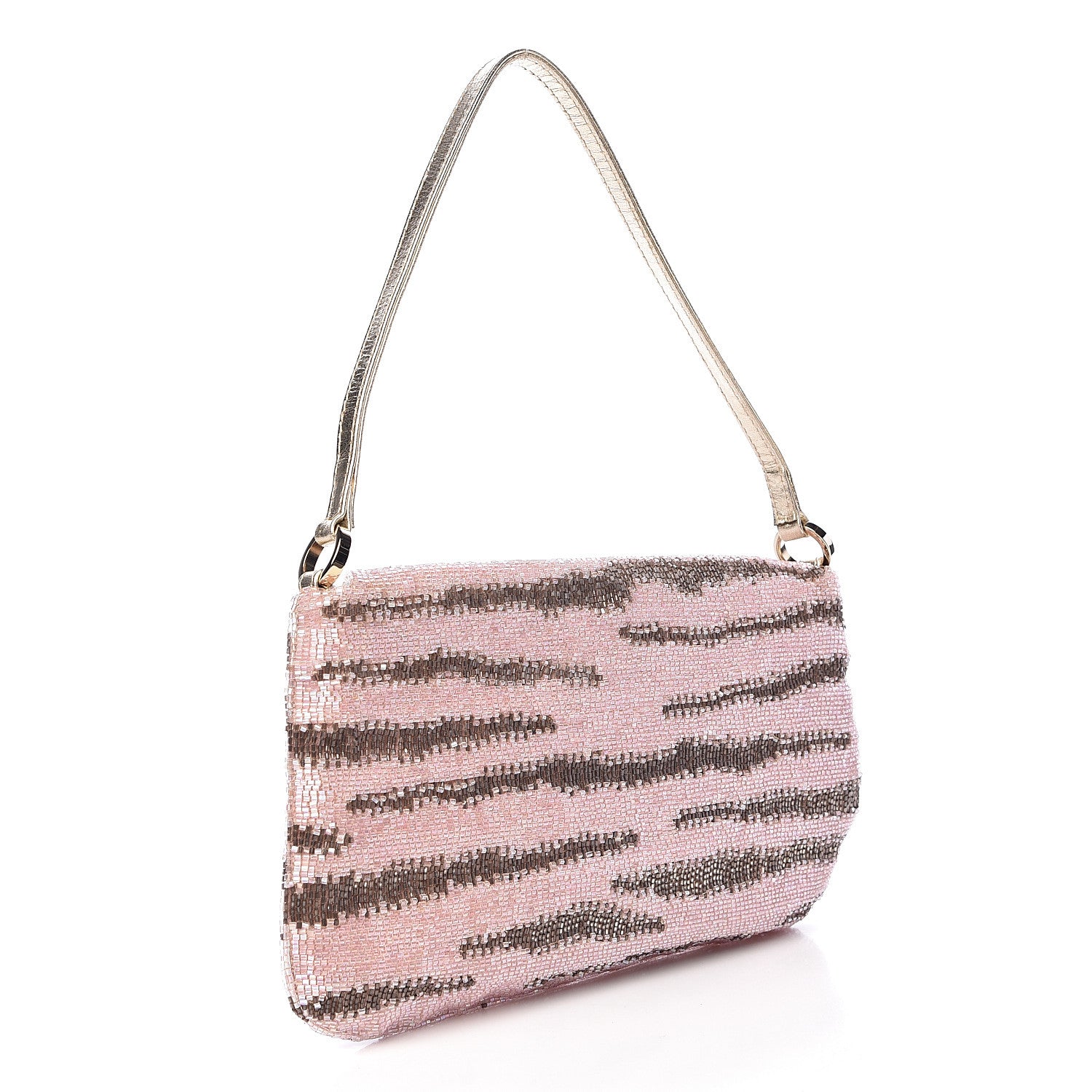 Valentino Garavani Sequin Shoulder Bag Pink 3 of 13