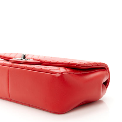 Chanel Lambskin Small CC Crossing Flap Red 11 of 12