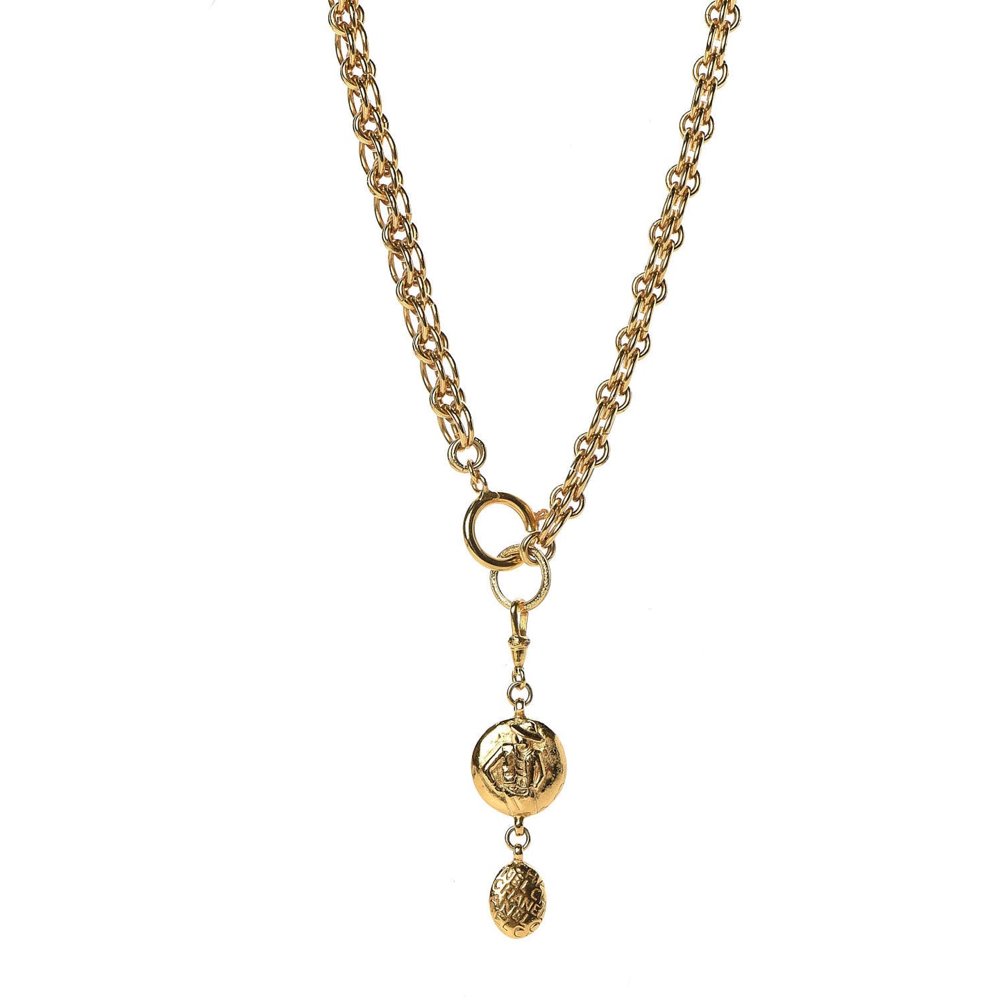 Medallion Choker Necklace Gold