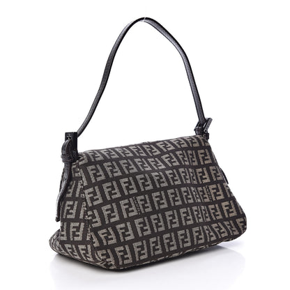 Fendi Zucchino Vitello Mini Mama Baguette Testa di Moro Beige 3 of 9