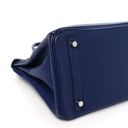 Hermes Taurillon Clemence Birkin 30 Bleu Encre 9 of 10