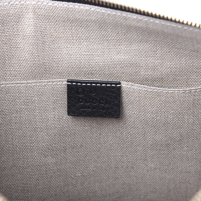 Gucci Pebbled Calfskin Large Bamboo Clutch Black 8 of 11