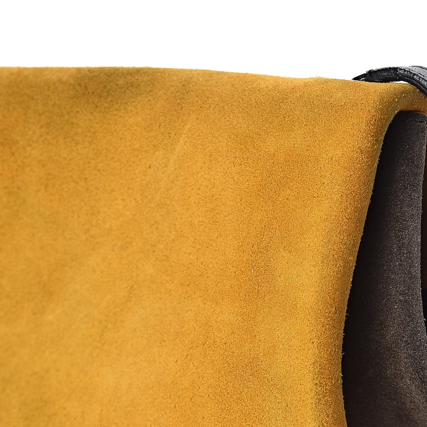 Calfskin Suede All Soft Shoulder Bag Amber