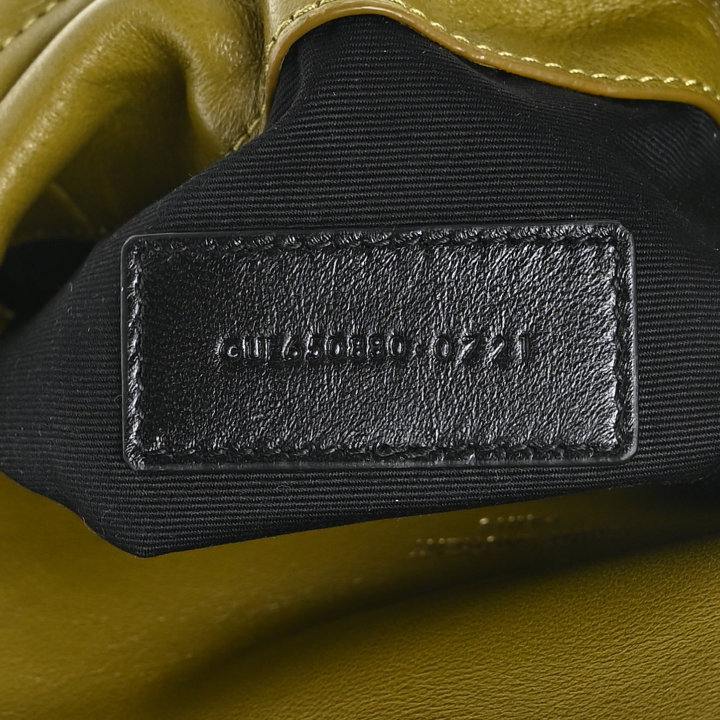 Lambskin Monogram Loulou Puffer Pouch Clutch Olive