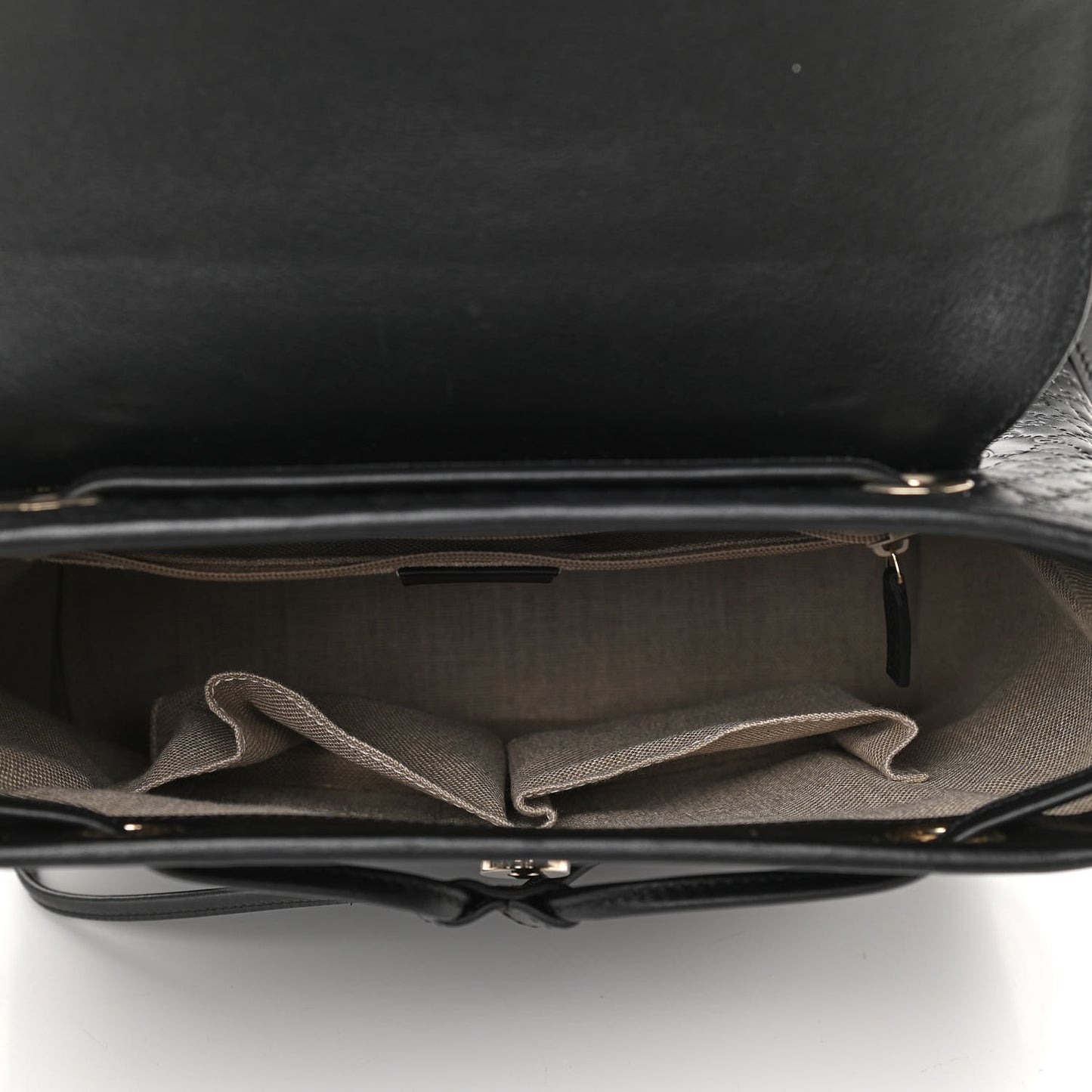 Microguccissima Drawstring Backpack Black