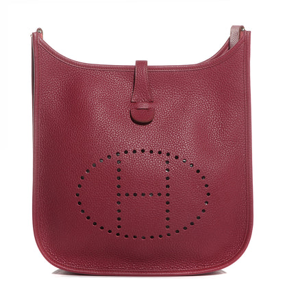Hermes Taurillon Clemence Evelyne III PM Rubis 1 of 16