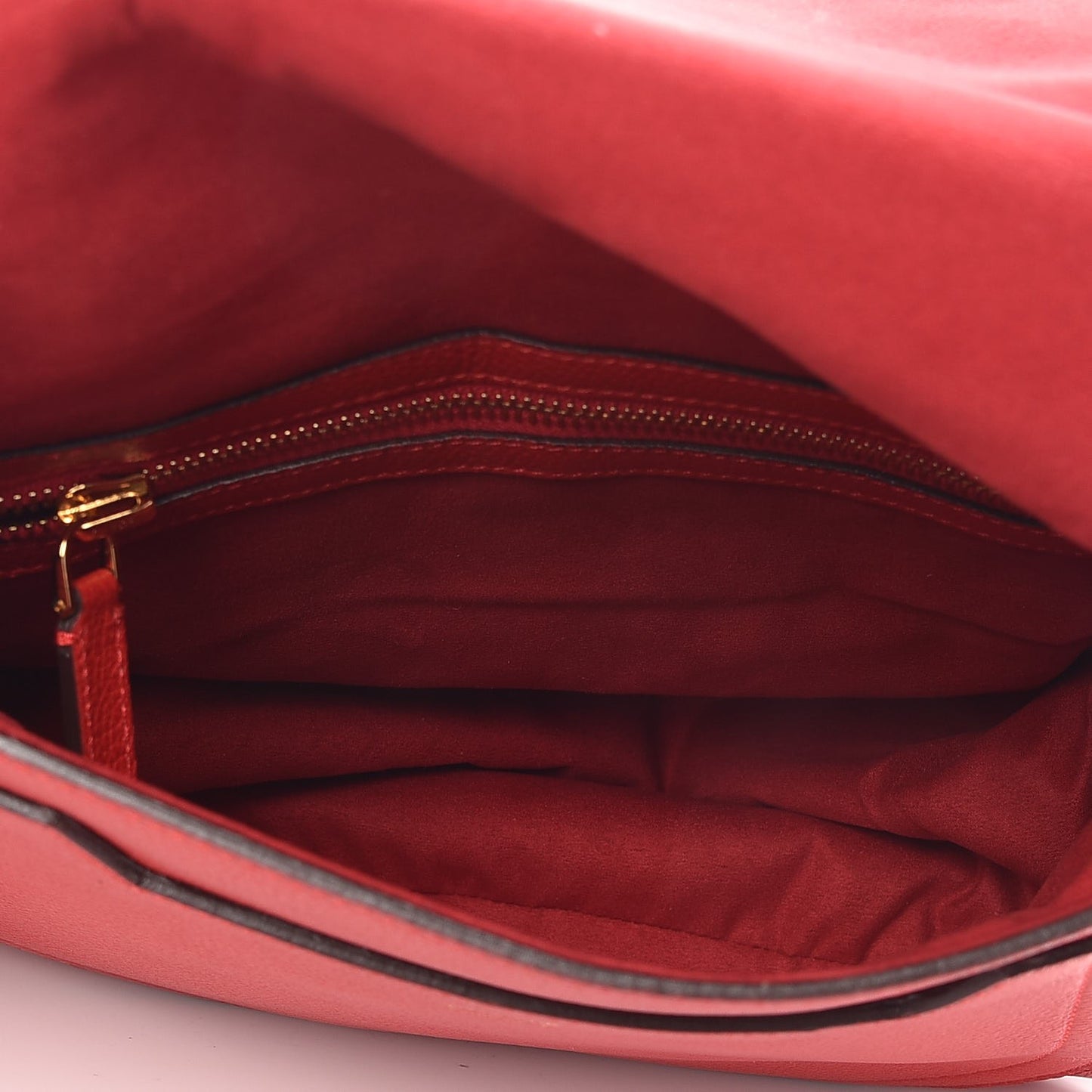 Pebbled Calfskin Medium Jennifer Flame Red