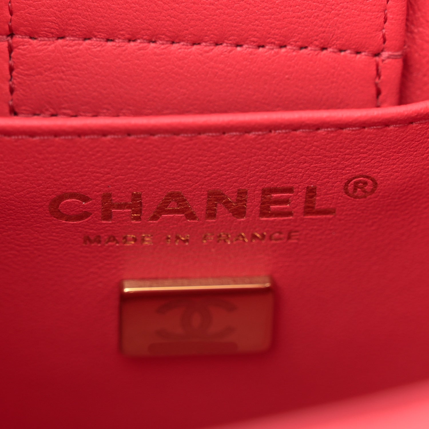 Chanel Caviar Quilted Mini Bucket Bag Dark Pink 6 of 11