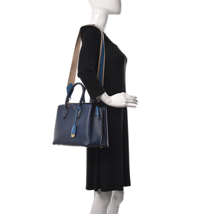 MCM Grained Calfskin Medium Milla Tote Navy 2 of 9