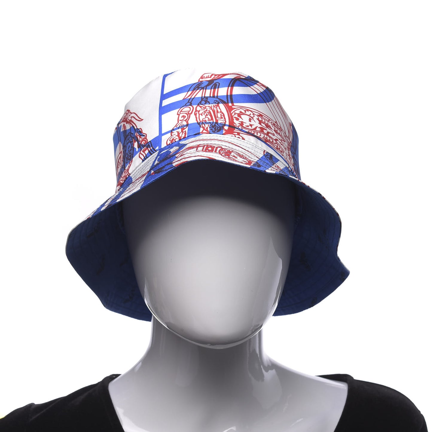 Silk Brides De Gala en Desordre Reverso Bucket Hat 58 Bleu Dur