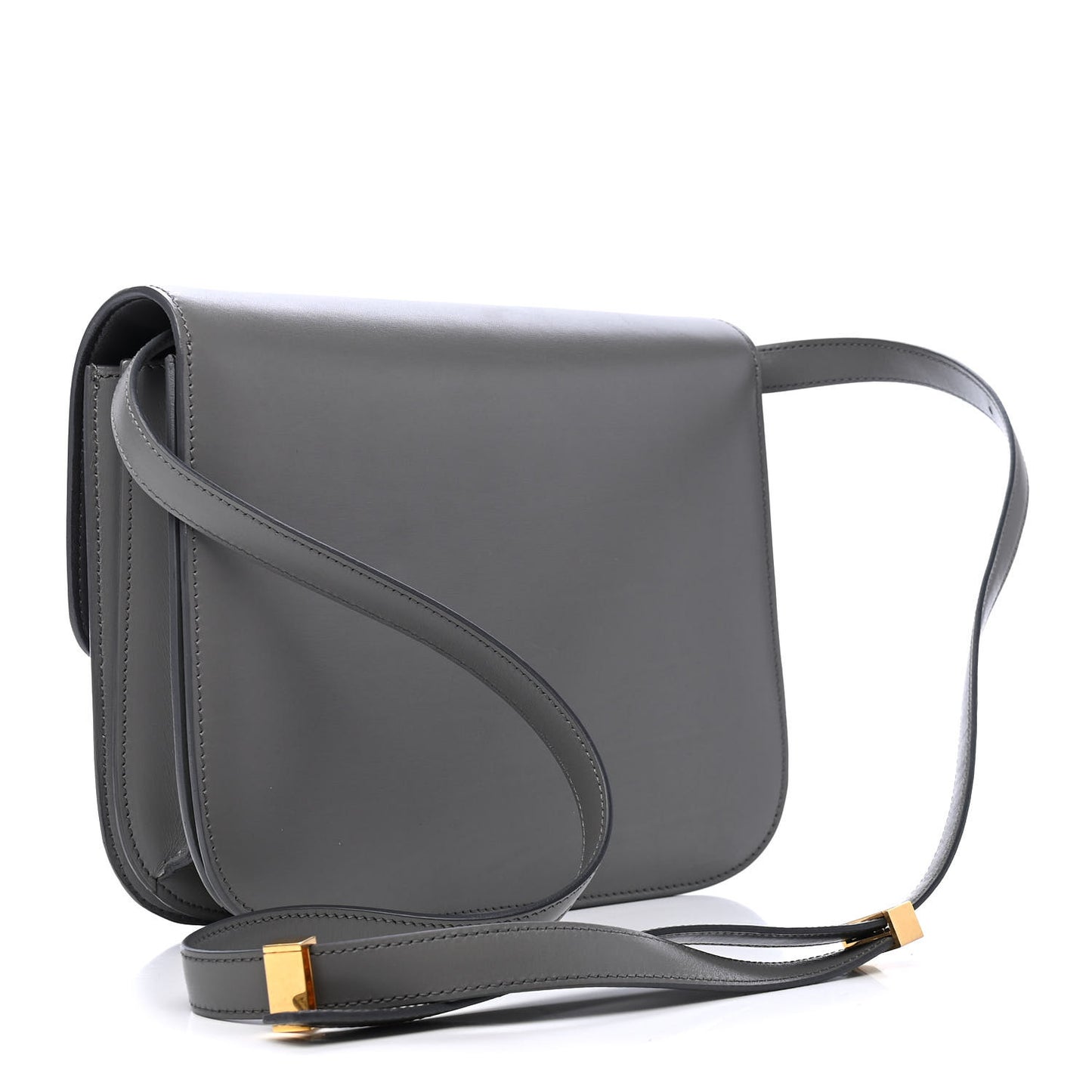 Box Calfskin Medium Classic Box Flap Bag Anthracite