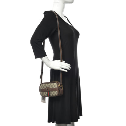 Gucci GG Supreme Monogram Web Mini Ophidia GG Bag Brown 2 of 14