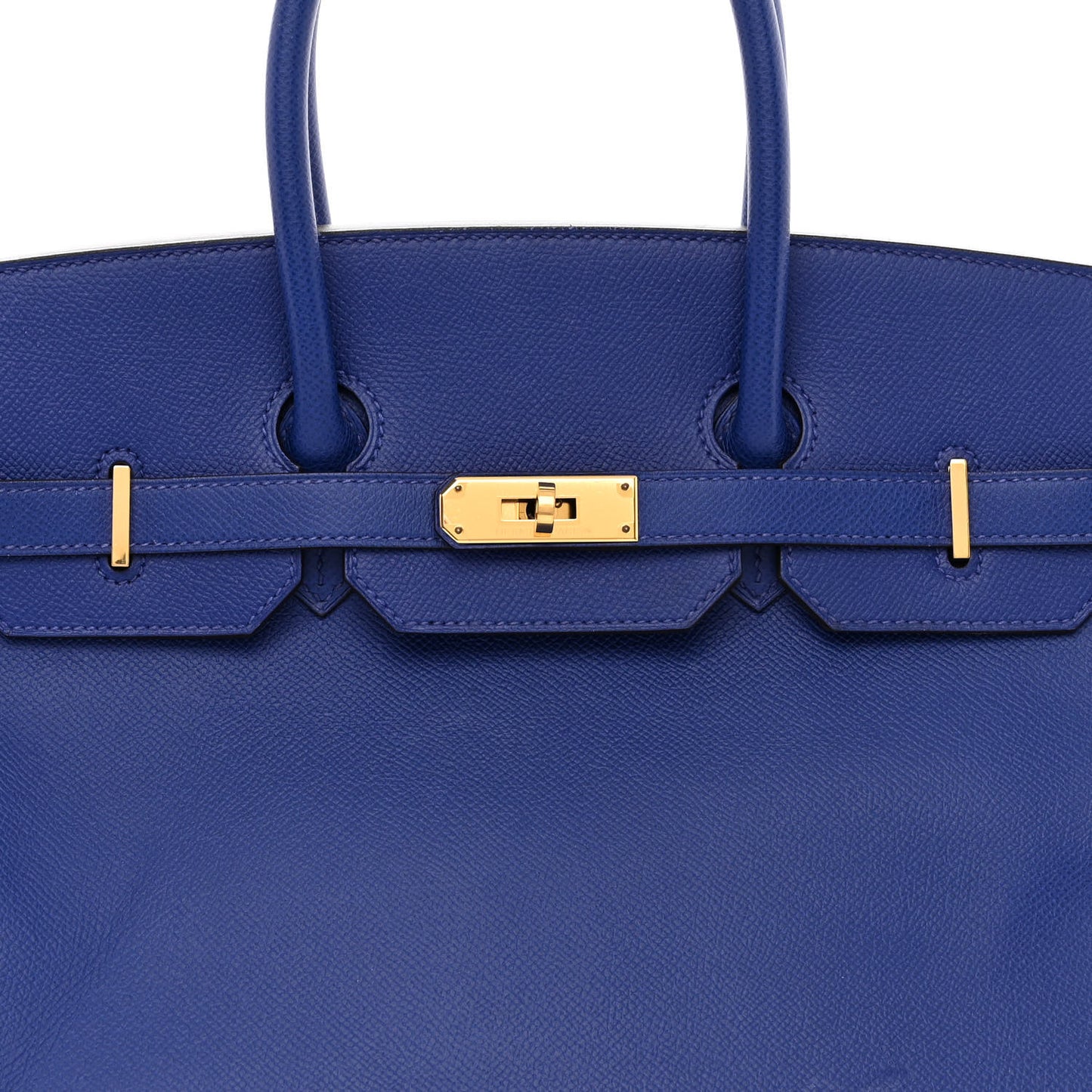 Epsom Birkin 35 Bleu Electrique