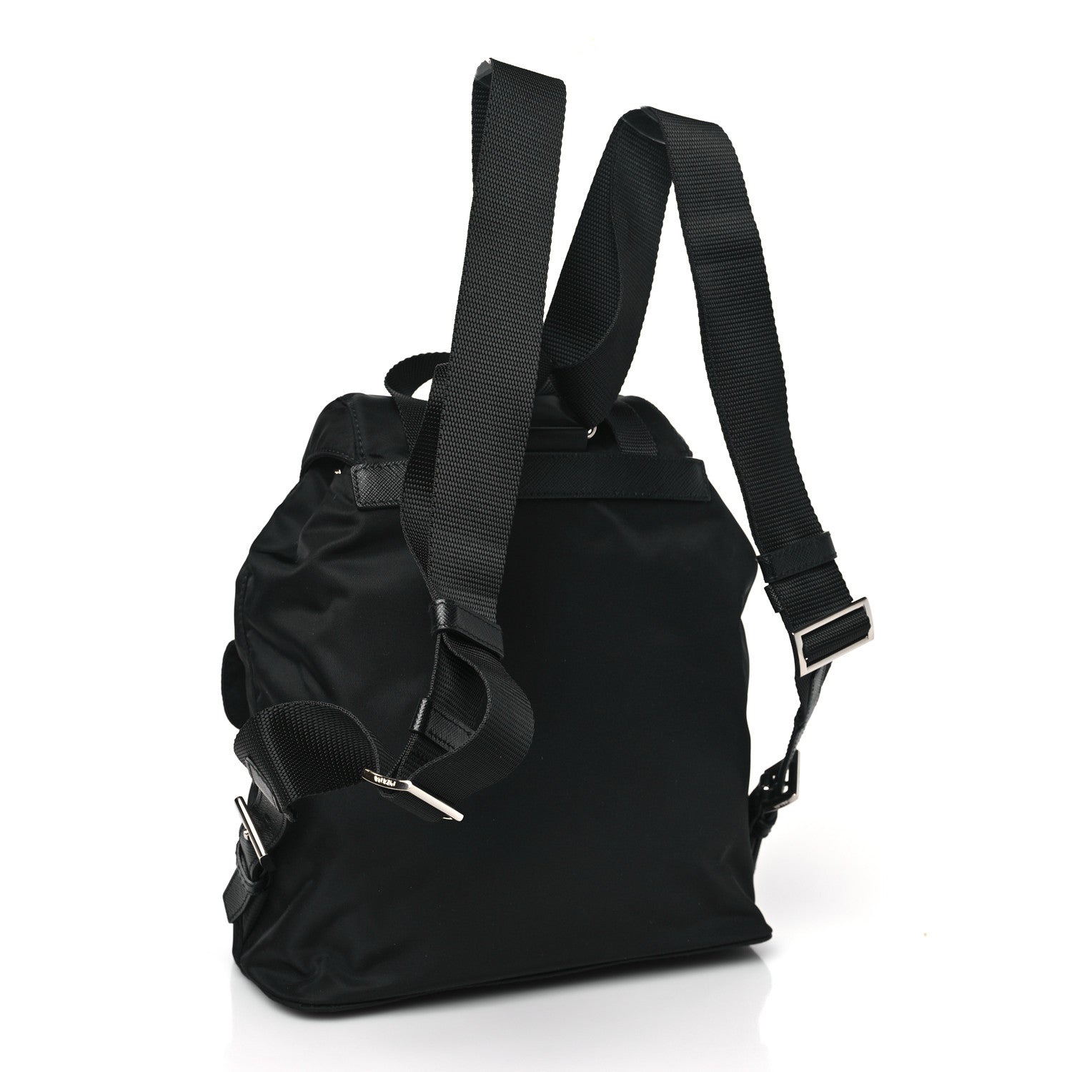 Prada Tessuto Nylon Saffiano Small Backpack Black 3 of 8