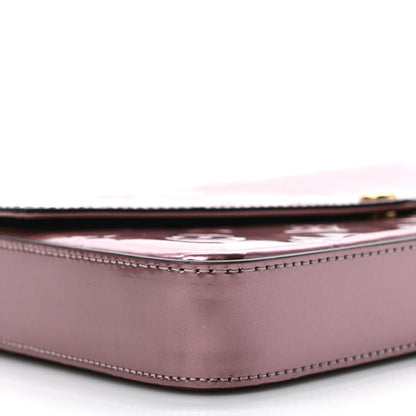 Louis Vuitton Vernis Pochette Felicie Chain Wallet Metallic Pale Pink 8 of 10