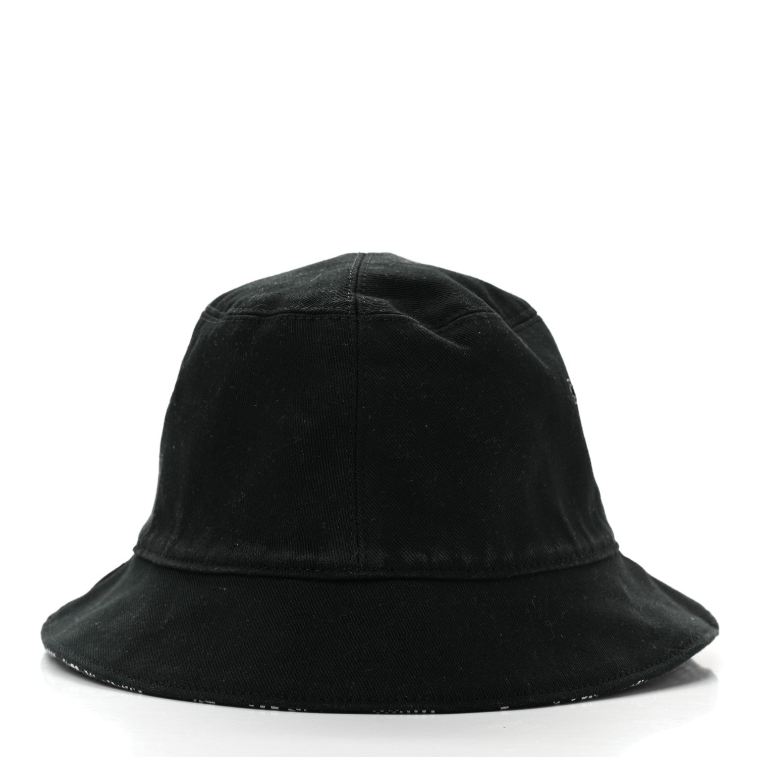 Louis Vuitton Cotton Damier Distorted Reversible Bucket Hat Black 6 of 9