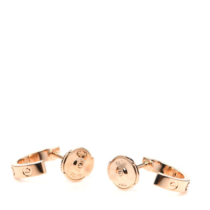 Cartier 18K Pink Gold Small LOVE Hoop Earrings 3 of 6