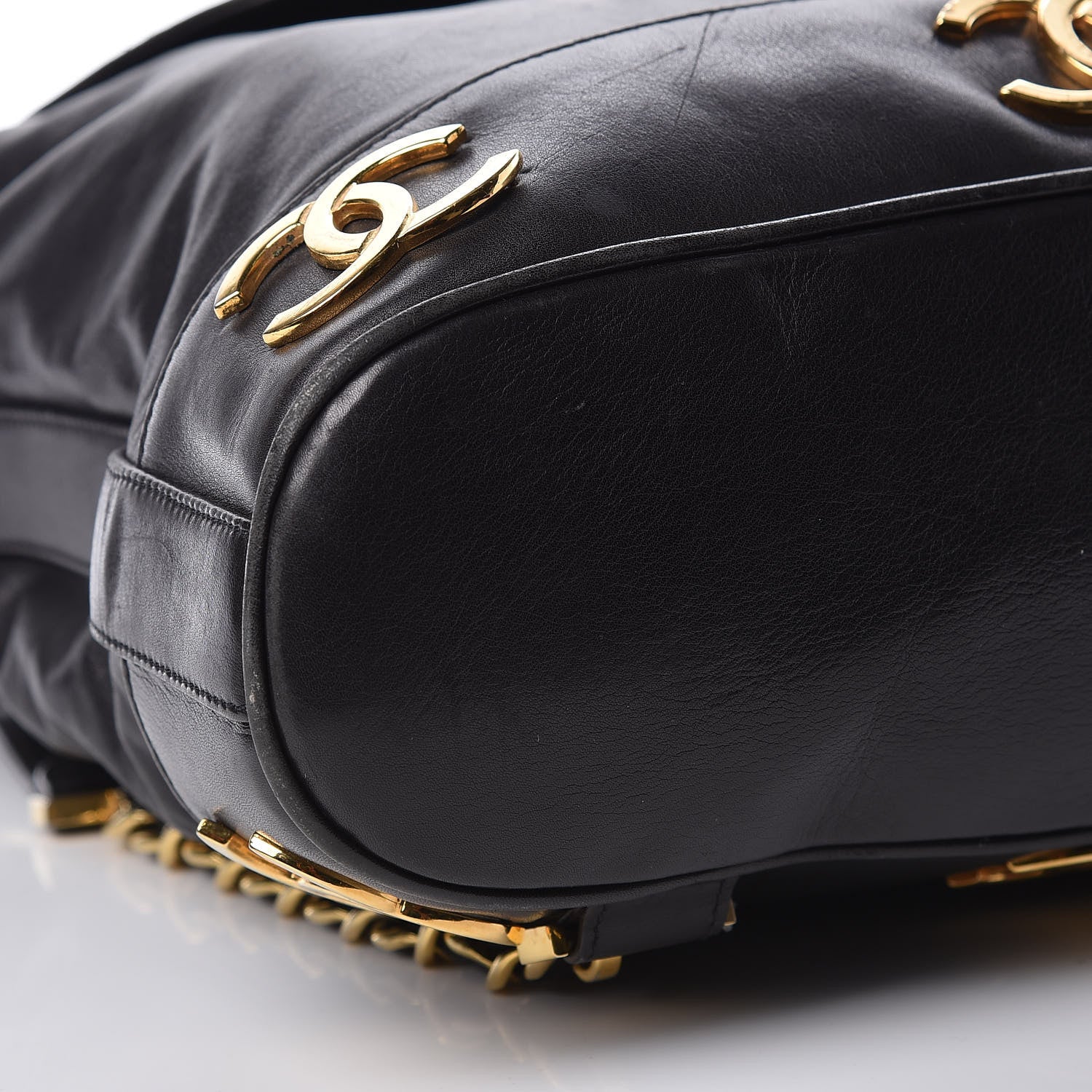 Chanel Lambskin CC Backpack Black 8 of 9