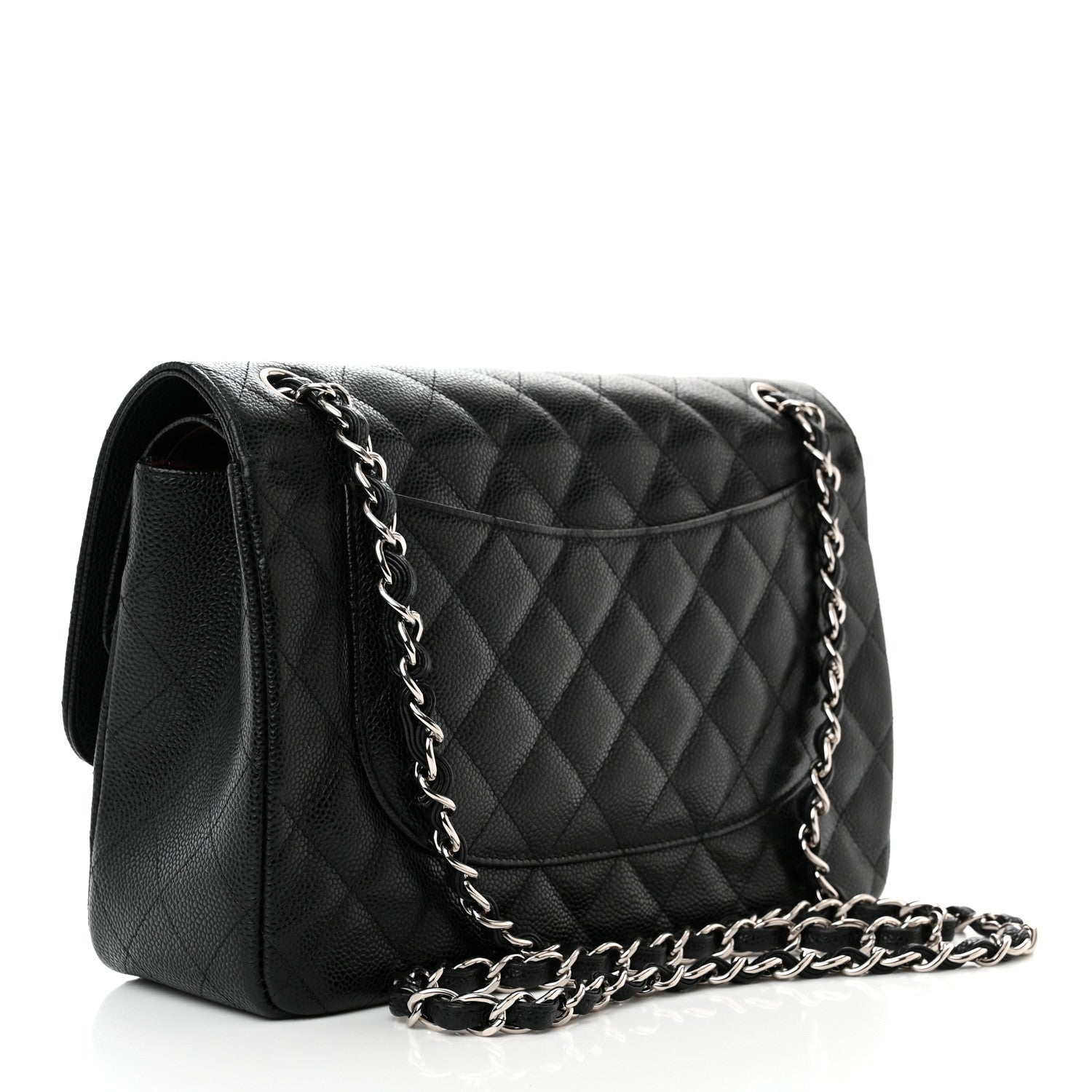 Chanel Caviar Quilted Jumbo Double Flap Black 2 of 10