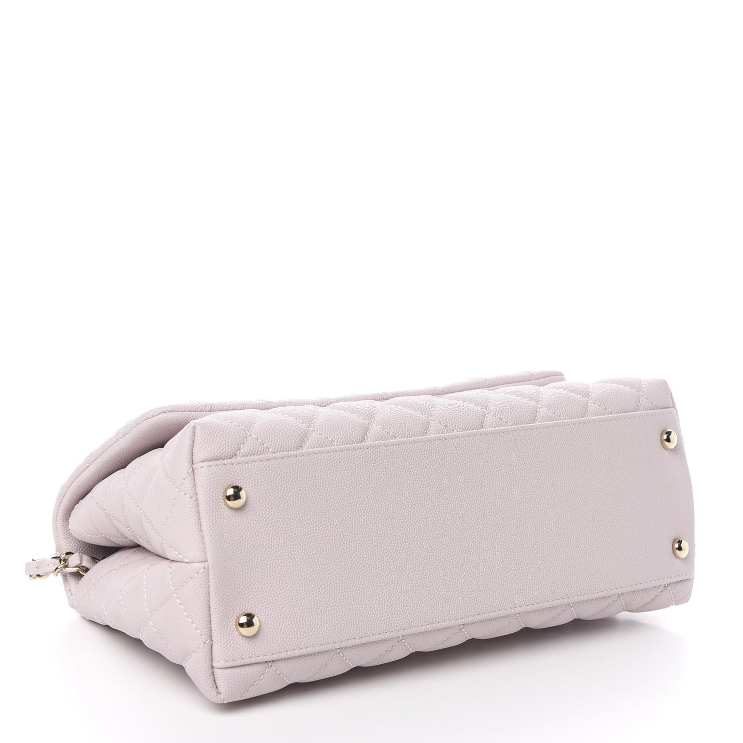 Caviar Quilted Small Coco Handle Flap Lilas Lilac