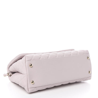 Chanel Caviar Quilted Small Coco Handle Flap Lilas Lilac 3 of 10