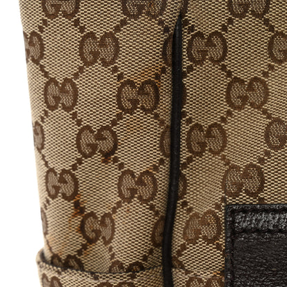 Gucci GG Monogram Medium Web Handle Double Pocket Tote Brown 12 of 12
