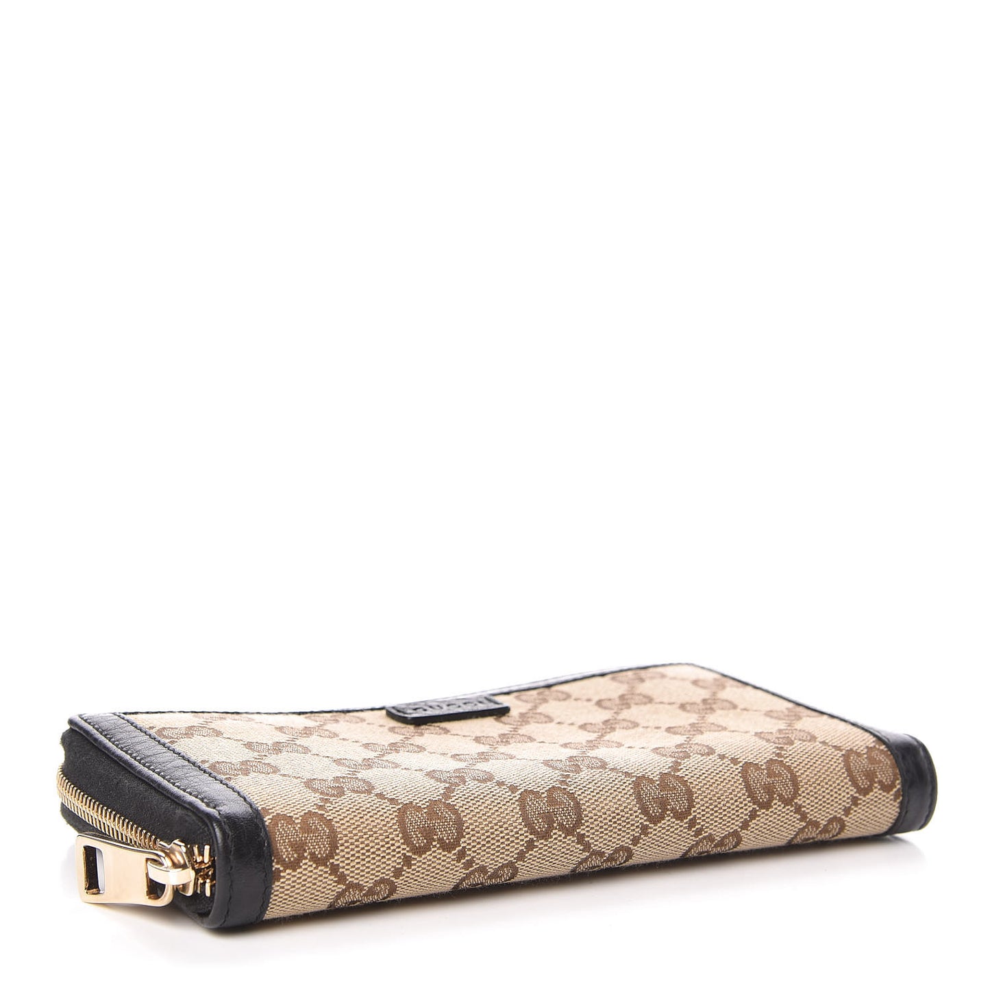 Monogram Zip Around Wallet Beige Ebony Cocoa