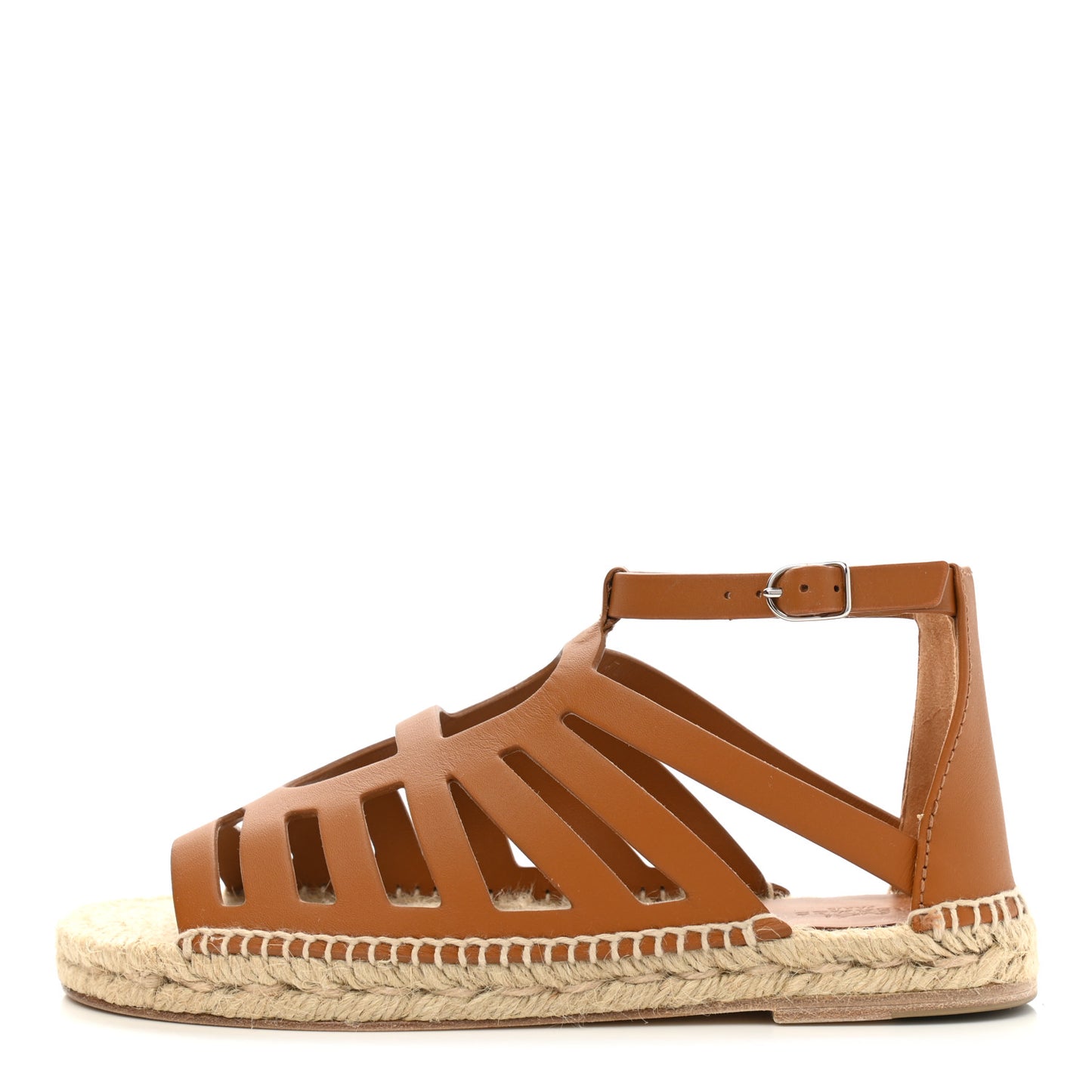 Calfskin Costanza Espadrille Sandals 36 Beige Dore