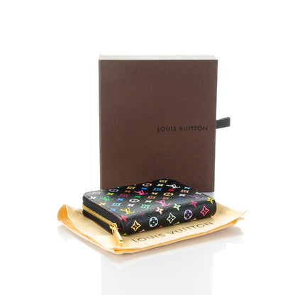 Louis Vuitton Monogram Multicolor Zippy Coin Purse Black Grenade 4 of 7