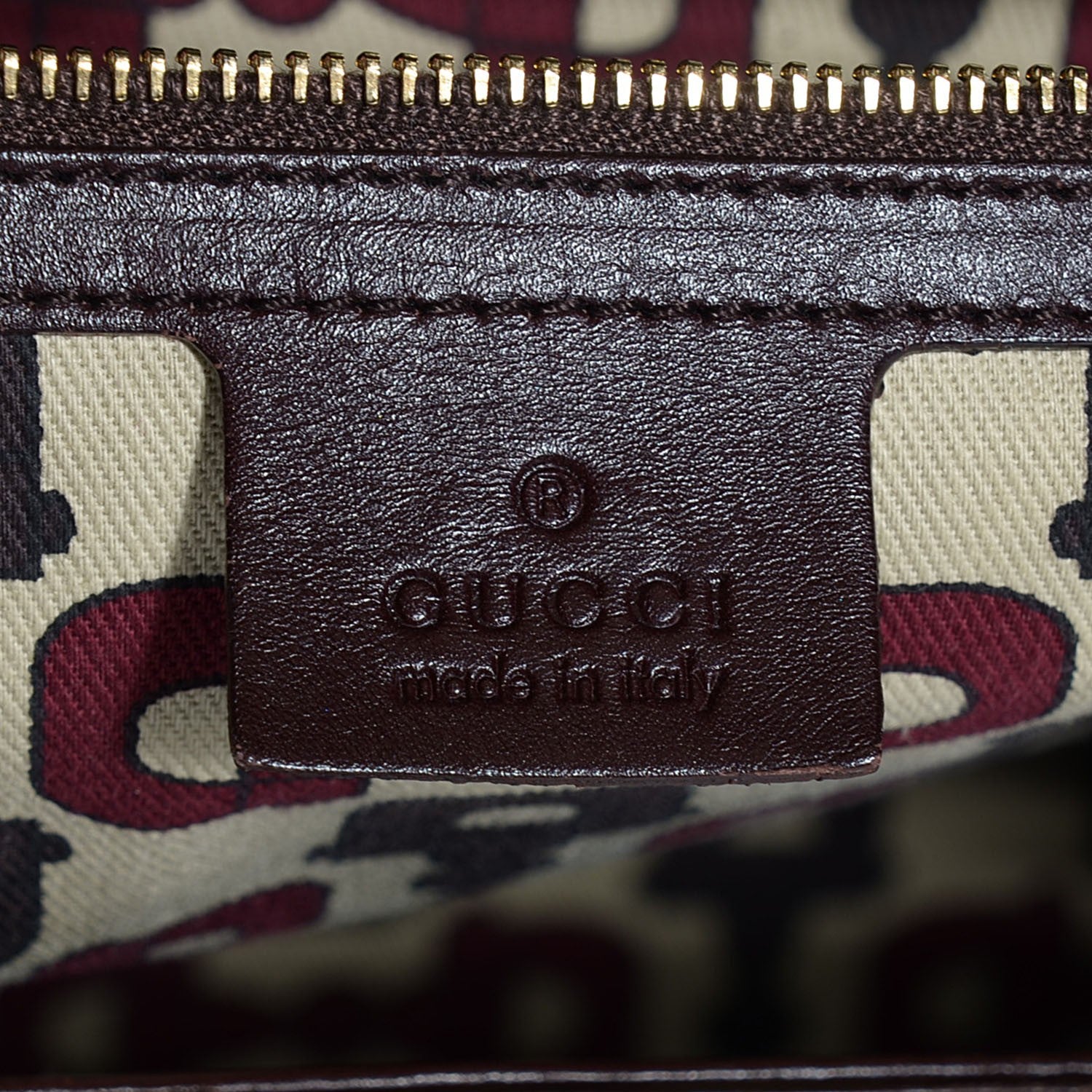 Gucci Guccissima Large Treasure Boston Dark Brown 6 of 7