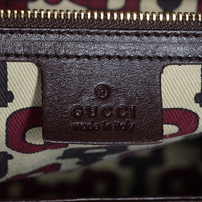 Gucci Guccissima Large Treasure Boston Dark Brown 6 of 7