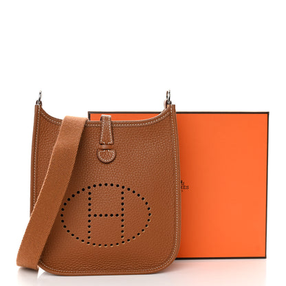 Hermes Taurillon Clemence Evelyne TPM Gold 11 of 11