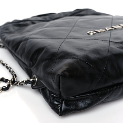 Chanel Shiny Calfskin Quilted Chanel 22 Backpack Black 8 of 9