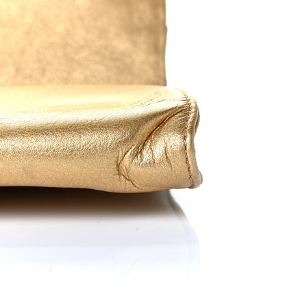 Christian Louboutin Metallic Calfskin Clutch Gold 6 of 7