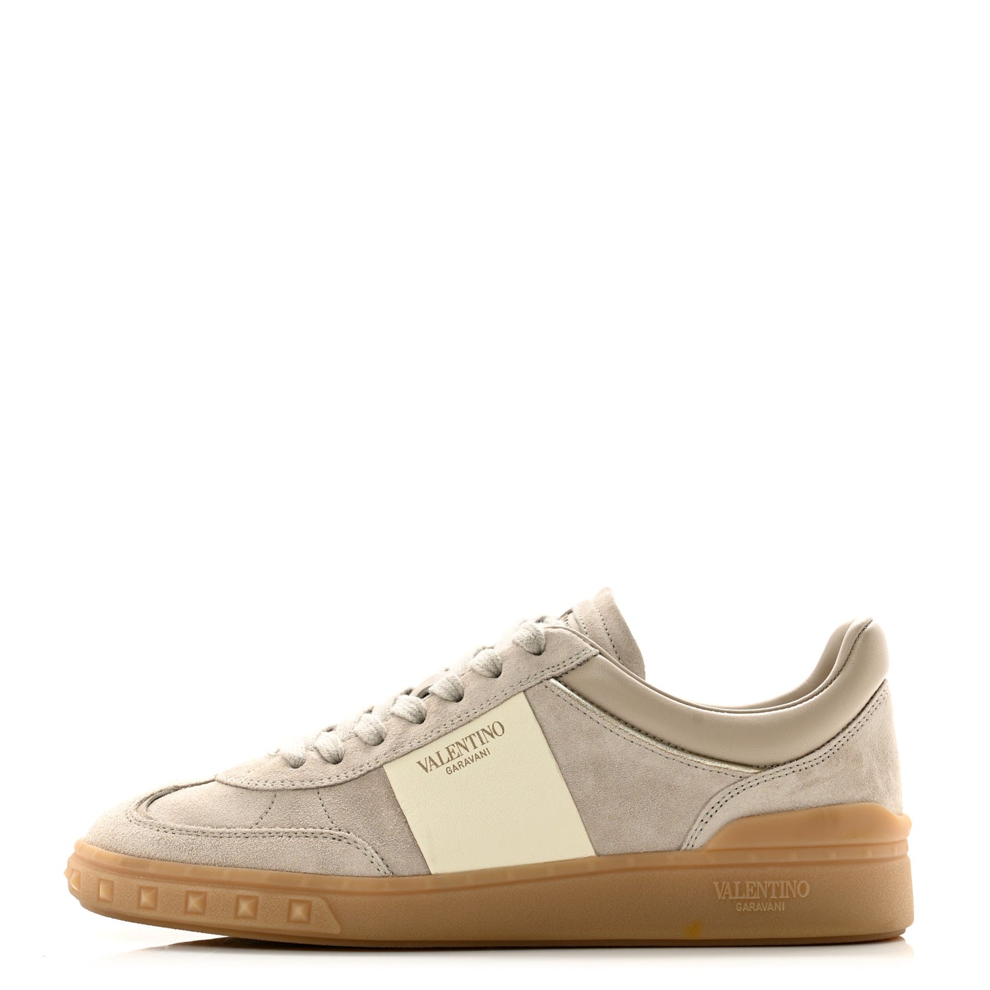 Suede Calfskin Womens Upvillage Low Top Sneakers 38 Beige Ivory