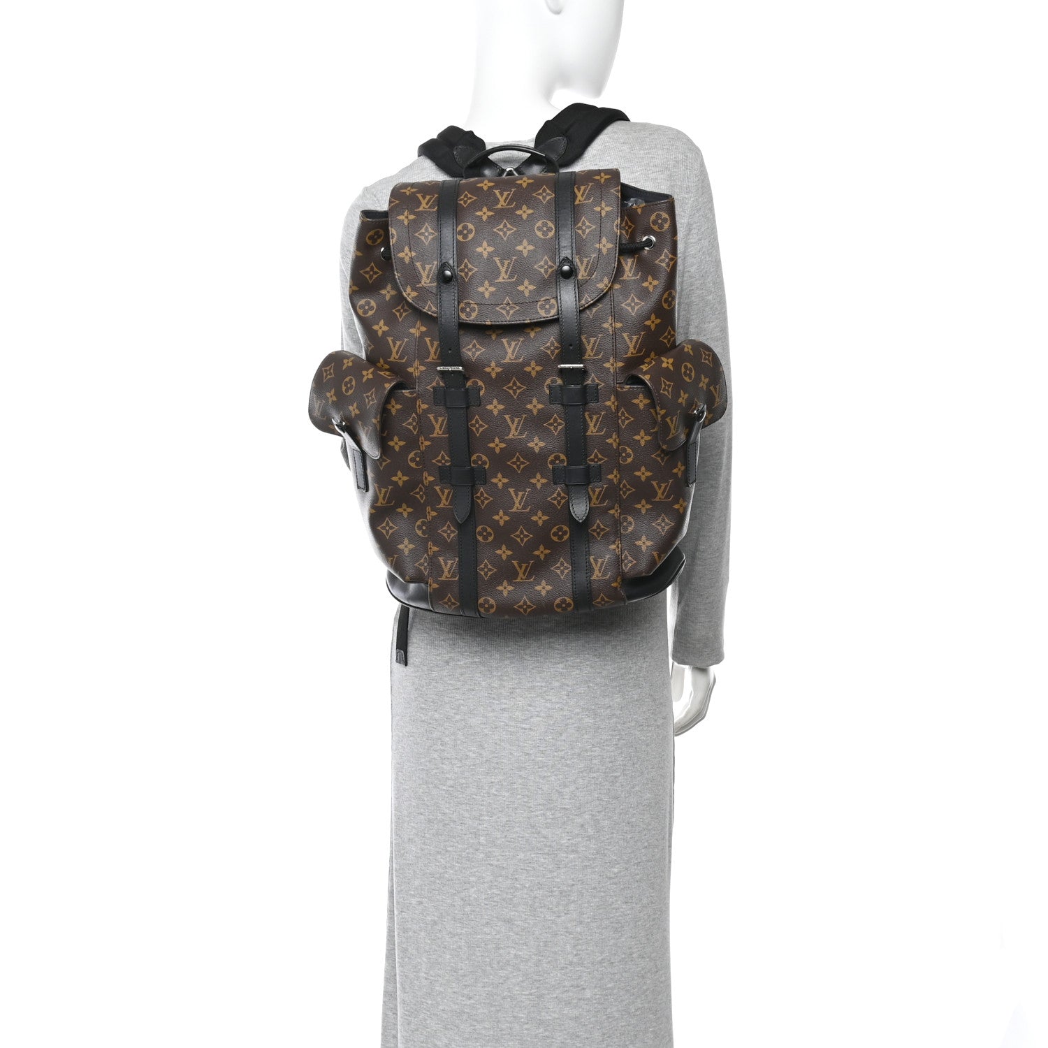 Louis Vuitton Monogram Macassar Christopher PM Backpack 2 of 10